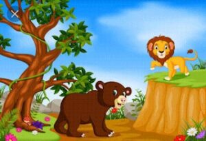 शेर और भालू - पंचतंत्र की कहानी Sher Aur Bhalu Ki Kahani- Panchtantra Story 1 शेर और भालू - पंचतंत्र की कहानी Sher Aur Bhalu Ki Kahani- Panchtantra Story